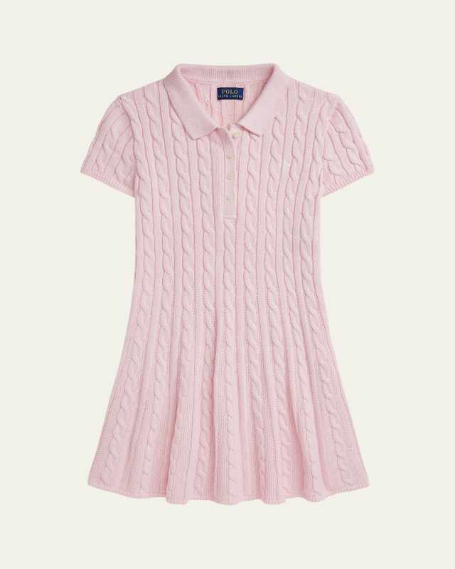 Girl's Cable Knit Dress, Size 2-